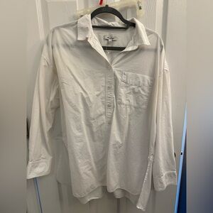 Madewell White Casual Button Down Shirt